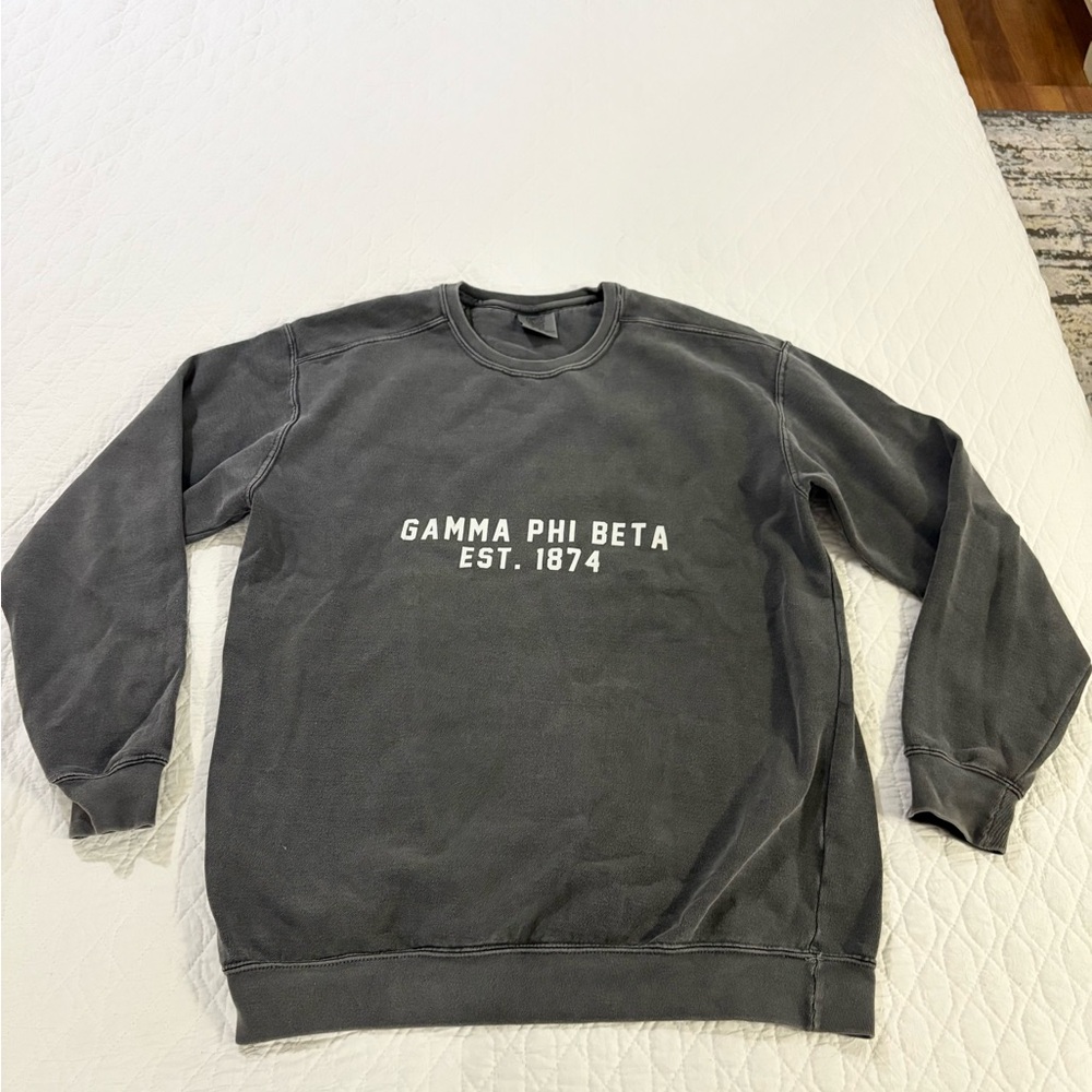 Gamma Phi Beta Comfort Colors Gray Sweater